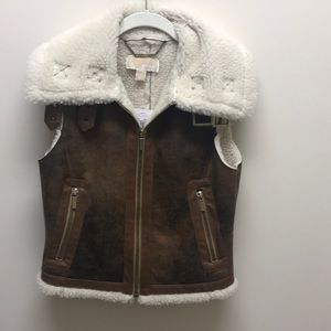 Michael Kors Dark Camel Vest